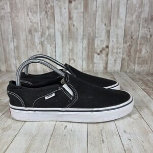 Vans Slip On Skate Shoes Women's 8.5 Black Casual Comfort Classic Sneakers